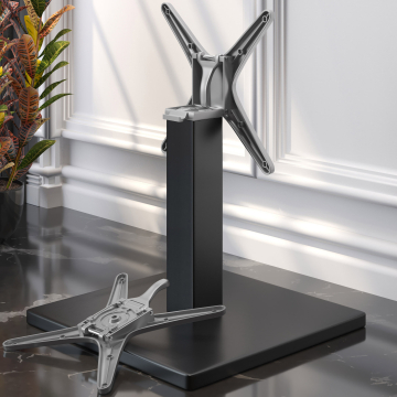 MADRID | Pied de table basse | Noir | Pied : 50 x 50 cm | Colonne : 8 x 46 cm | Pliable