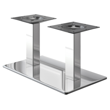 MADRYT | Bistro Lounge Stelaż stołu | Stal nierdzewna | Wysokość: 35 cm | Kolumna: 6 x 6 cm | Podstawa: 40 x 70 cm