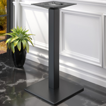 MADRID | Bistro Ståbordställning | Svart | Höjd: 104 cm | Pelare: 6 x 6 cm | Bottenplatta: 40 x 40 cm