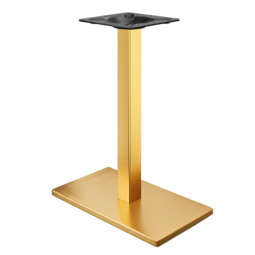 MADRID | Structure de table de bistrot | Or | Hauteur : 71 cm | Pieds : 8 x 8 cm | Plaque de base :