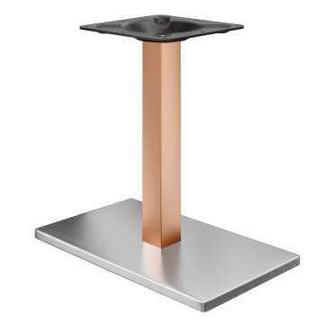 MADRID | Bistrobordsstativ | Rostfritt stål / Koppar | Höjd: 71 cm | Kolumn: 8 x 8 cm | Golvplatte: