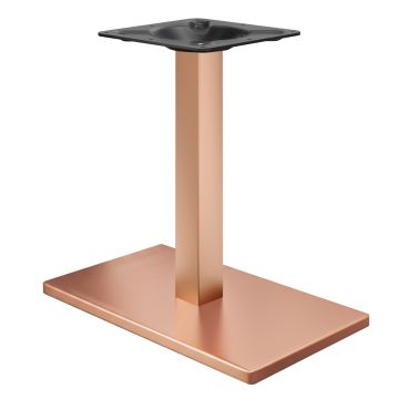 MADRID | Bistro Table Frame | Copper | Height: 72 cm | Column: 6 x 6 cm | Base: 40 x 70 cm