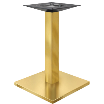 MADRID | Bistro tafelonderstel | Goud | Hoogte: 72 cm | Zuil: 8 x 8 cm | Voet: 50 x 50 cm