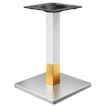 MADRID | Bistrostånd för bord | Rostfritt stål/Vit/Guld | Höjd: 72 cm | Säte: 8 x 8 cm | Underlagspl