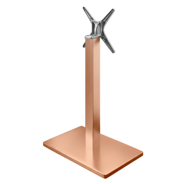 MADRID | Base de mesa de bistró | Cobre | Altura: 72 cm | Columna: 8 x 8 cm | Base: 50 x 50 cm | Ple
