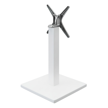 MADRID | Base per tavolo Bistro | Bianco | Altezza: 72 cm | Colonna: 8 x 8 cm | Zoccolo: 50 x 50 cm