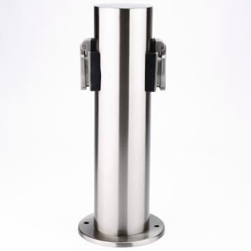 MAJA Colonne de prises 400mm | 2x compartiment | Acier inoxydable