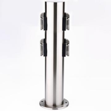 MAJA Colonne de prises 400mm | 4xfach | Acier inoxydable