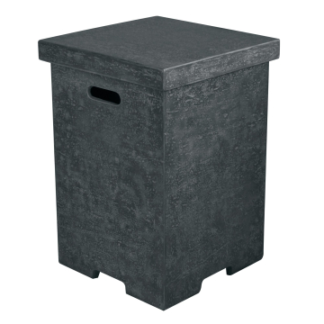 MANHATTAN | Gasflaschen Abdeckung | B:T:H 45 x 45 x 62 cm | Beton | Dunkel Grau