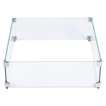 MANHATTAN | Windschutz | B:T:H 56 x 56 x 18 cm | Glas