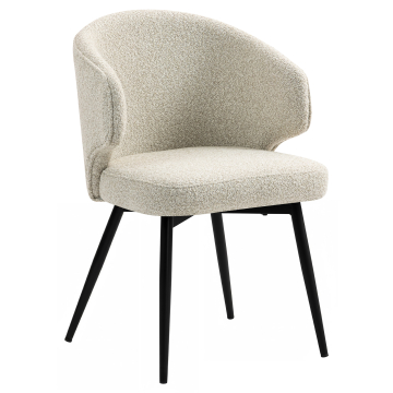 Marie | Hotel Stuhl | Beige | Teddystoff