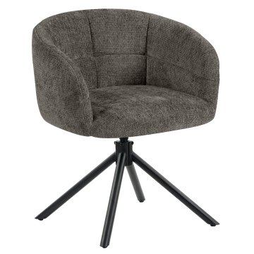 Marina | Hotel Chair | Grey | Fabric/Textile | Swivel Base