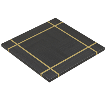 MARRAKESH | Plateau de table gastro | B:T 70 x 70 cm | Wengé | Carré
