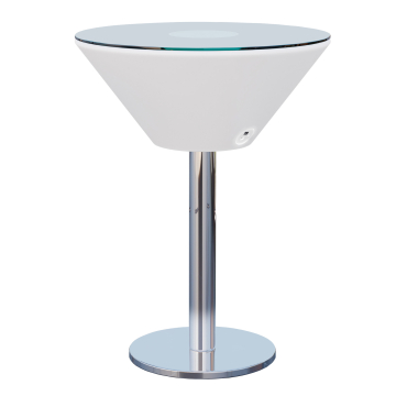 MARTINI | LED Club Stehtisch | Ø:H 70 x 108 cm | RGB | Akku | Rund