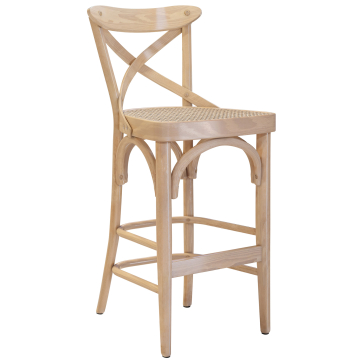 Maudez | Bugholz Barhocker | Holz / Geflecht | Eiche | Bugholz