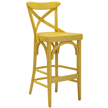 Maudez | Bugholz Barhocker | Holz | Gelb | Bugholz