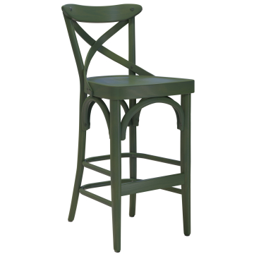 Maudez | Bugholz Barhocker | Holz | Olive Grün | Bugholz