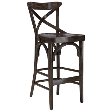 Maudez | Sgabello Barhocker in Legno | Wenge | Legno Curvato