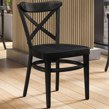 MAUDEZ | silla de madera curvada | madera | negro | madera curvada