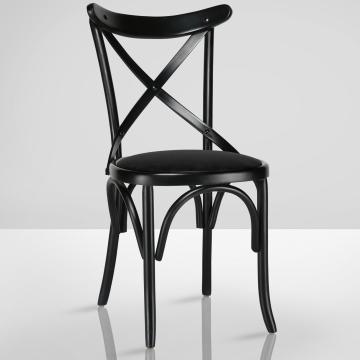 MAUDEZ | Bentwood stol | Svart | Bentwood | Läder Svart