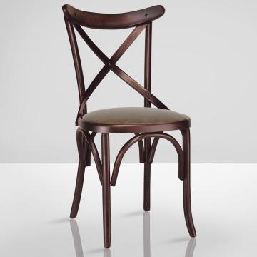 MAUDEZ | Bentwood stol | Wenge | Bentwood | Läder brun