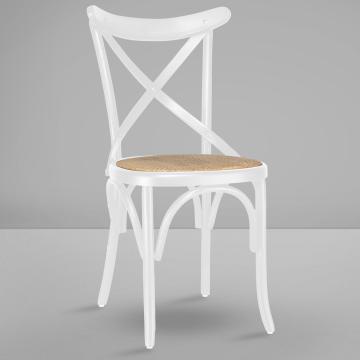 MAUDEZ | Korgstol | Vit | Bentwood | Rotting Natural