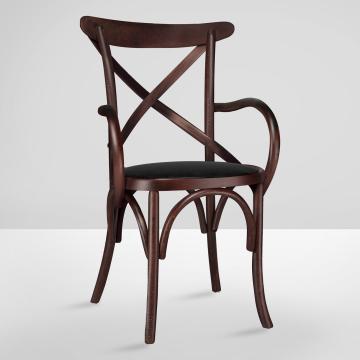 MAUDEZ ARM | Pubstol | Wenge | Bentwood | Läder svart