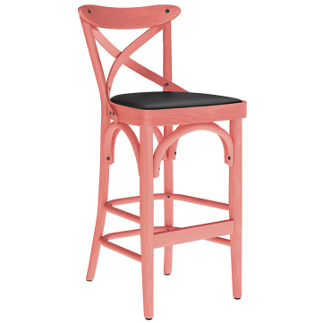 Maudez | Bugholz Barstol | Tre / Lær | Rosa | Bugholz