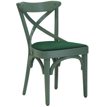 Maudez | Bent u stoel | Hout / Fluweel | Groen / Groen | Bent u