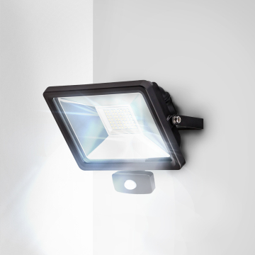 MAX | LED flomlys | bevegelsessensor | 10W | 6000K | kald hvit