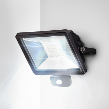 MAX | LED flomlys | bevegelsessensor | 30W | 6000K | kald hvit