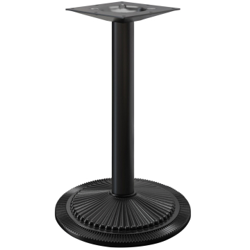 MAXIM | Bistro Stehtischgestell | Schwarz | Fuß: Ø 45 cm | Säule: 7,6 x 109 cm