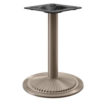 MAXIM | Marco de mesa Bistro | Negro | Base: Ø 55 cm | Columna: 7,6 x 76 cm