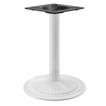MAXIM | Bistro Tischgestell | Weiß | Fuß: Ø 55 cm | Säule: 7,6 x 76 cm