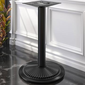 MAXIM | Telaio del tavolo da bar bistrot | Nero | Piede: Ø 45 cm | Colonna: 7,6 x 109 cm