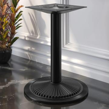 MAXIM | Telaio per tavolo da ristorante | Nero | Piede: Ø 55 cm | Colonna: 7,6 x 76 cm