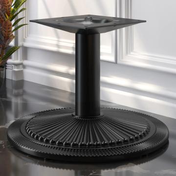 MAXIM | Telaio per tavolo da ristorante | Nero | Piede: Ø 45 cm | Colonna: 7,6 x 40 cm