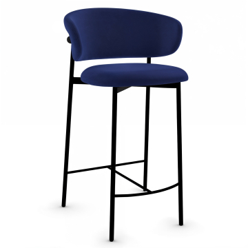 Maya | Hotel Barhocker | Samt | Blau