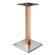 MADRID | Structure de table de bar bistro | Acier inoxydable/cuivre | Hauteur : 105 cm | Colonne : 8