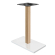 MADRID | Bistro bar table frame | White/Oak | Height: 105 cm | Column: 6 x 6 cm | Base plate: 40 x 7