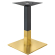 MADRID | Bistrobordramme | Gull/Svart | Høyde: 71 cm | Søyle: 6 x 6 cm | Bunnplate: 50 x 50 cm