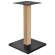MADRID | Struttura tavolo bistrot | Nero/Rovere | Altezza: 71 cm | Colonna: 8 x 8 cm | Base: 50 x 50