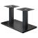 MADRID | Bistro Lounge Dobbel Bordramme | Svart | Høyde: 36 cm | Søyle: 6 x 6 cm | Bunn: 40 x 70 cm