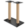 MADRID | Soporte doble para mesa de pie estilo bistró | Negro / Roble | Altura: 104 cm | Columna: 8