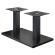 MADRID | Bistro Lounge Double Table Frame | Sort | Højde: 36 cm | Søjle: 8 x 8 cm | Fod: 40 x 70 cm