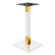 MADRID | Bistro Table Base | White/Gold | Height: 104 cm | Column: 8 x 8 cm | Base Plate: 50 x 50 cm