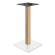 MADRID | Bistro Table Frame | White / Oak | Height: 104 cm | Column: 6 x 6 cm | Base Plate: 40 x 40