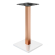 MADRID | Bistro Table Frame | White/Copper | Height: 104 cm | Column: 8 x 8 cm | Base Plate: 50 x 50
