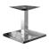 MADRID | Bistro lounge bordramme | Rustfritt stål | Høyde: 36 cm | Søyle: 8 x 8 cm | Bunn: 50 x 50 cm