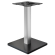 MADRID | Bistro Table Frame | Black / Stainless Steel | Height: 72 cm | Column: 6 x 6 cm | Base Plat